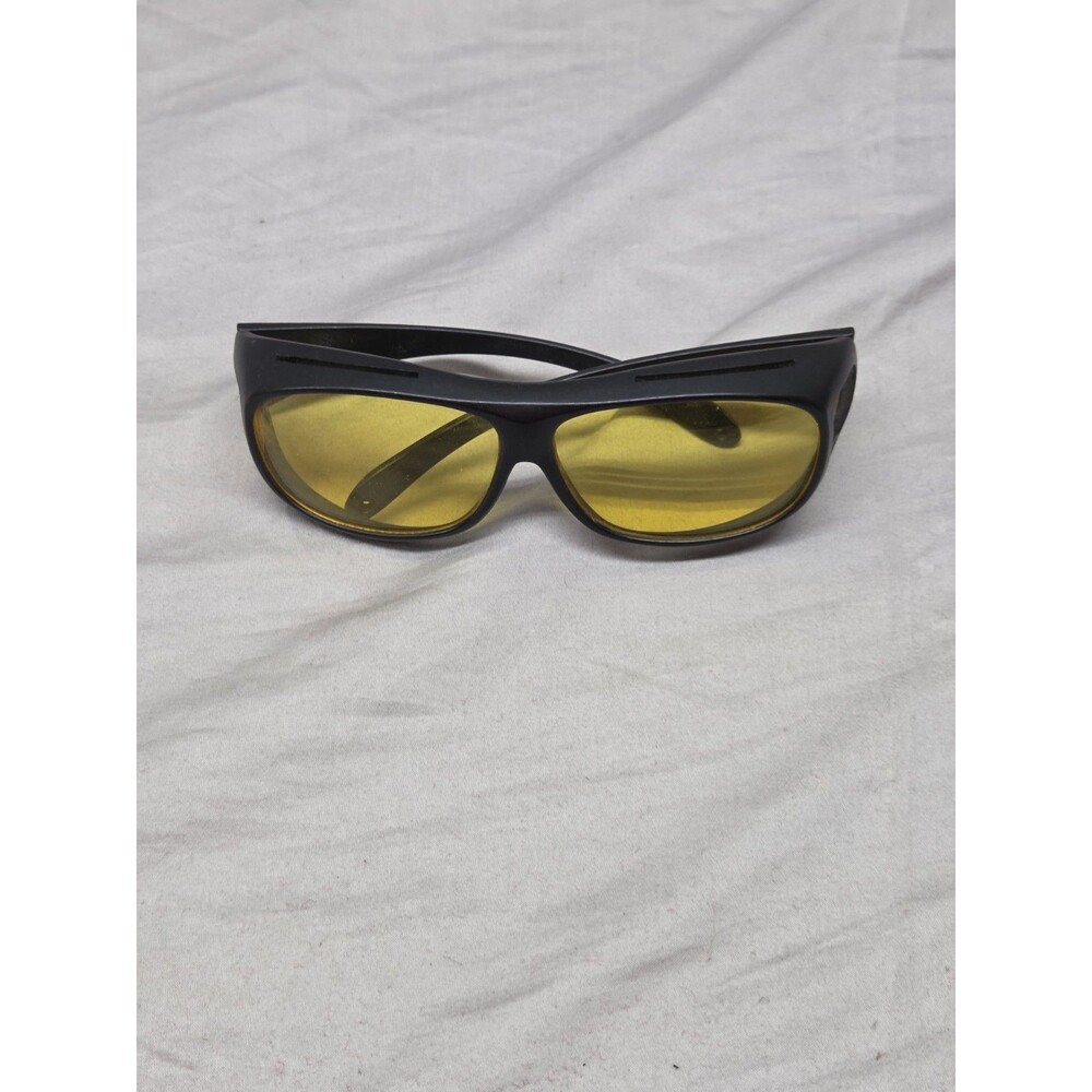 Fitover Sunglasses Yellow Lenses Black Frames